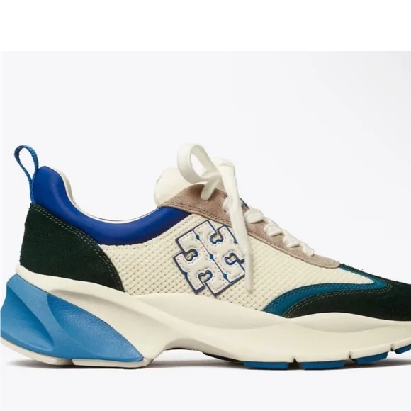 Tory Burch Good Luck Trainer Sneakers size 7.5 - Picture 1 of 9